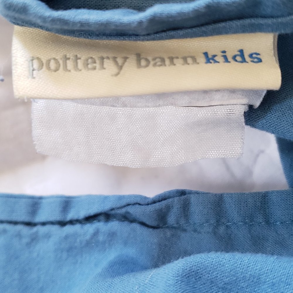 Pottery Barn Kids Blue and White Pillow - Picture 5 of 5